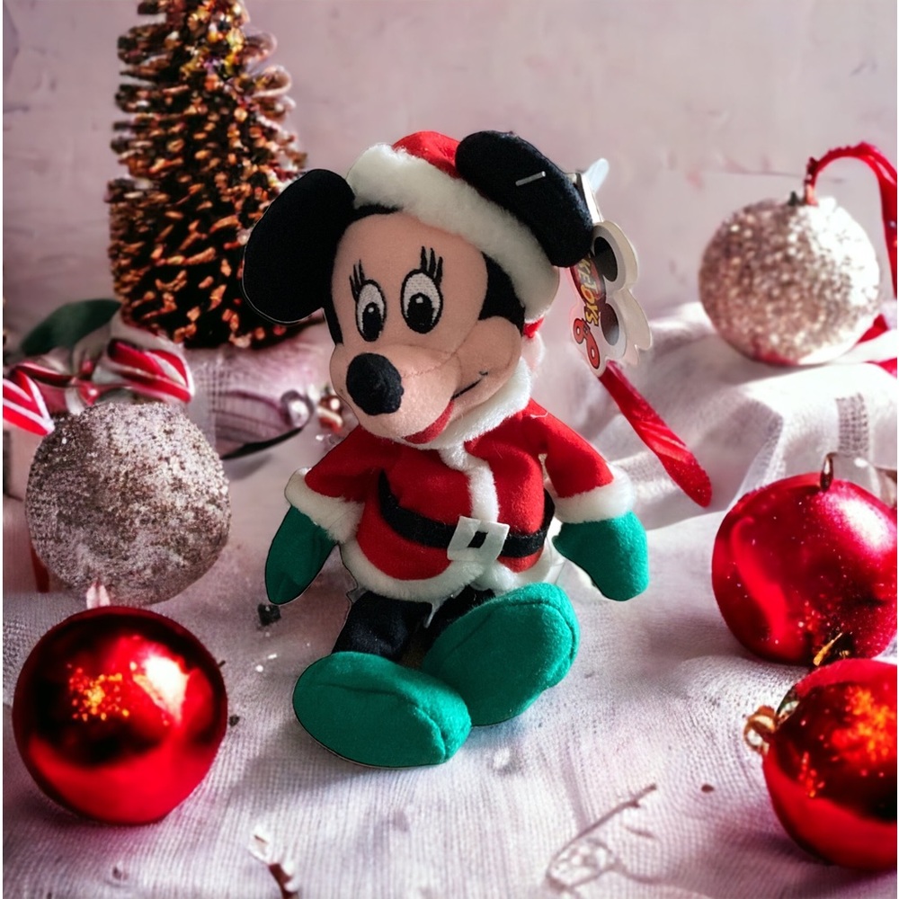 Minnie Mouse Christmas Santa Mini Bean Bag - Picture 14 of 14